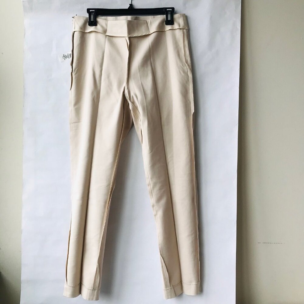 Vince Camuto  Ankle  Pants With Side Zipper Cool Beige Size 8 - Picture 4 of 10